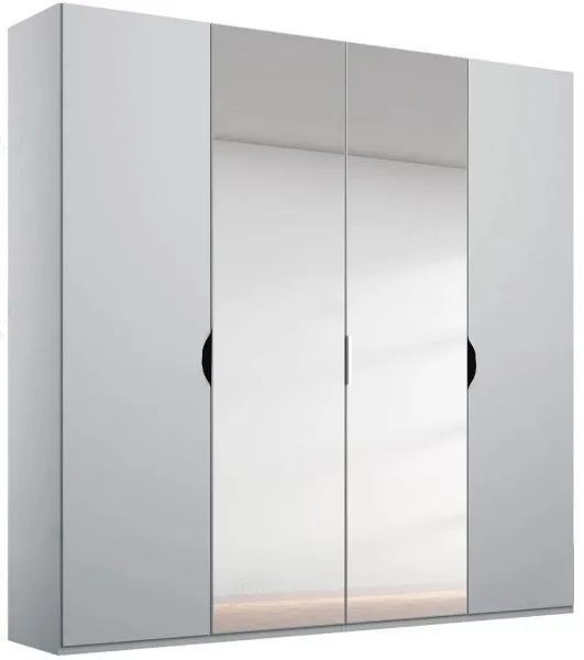 Rauch Lias 4 Door 2 Mirror Grey Wardrobe 201cm