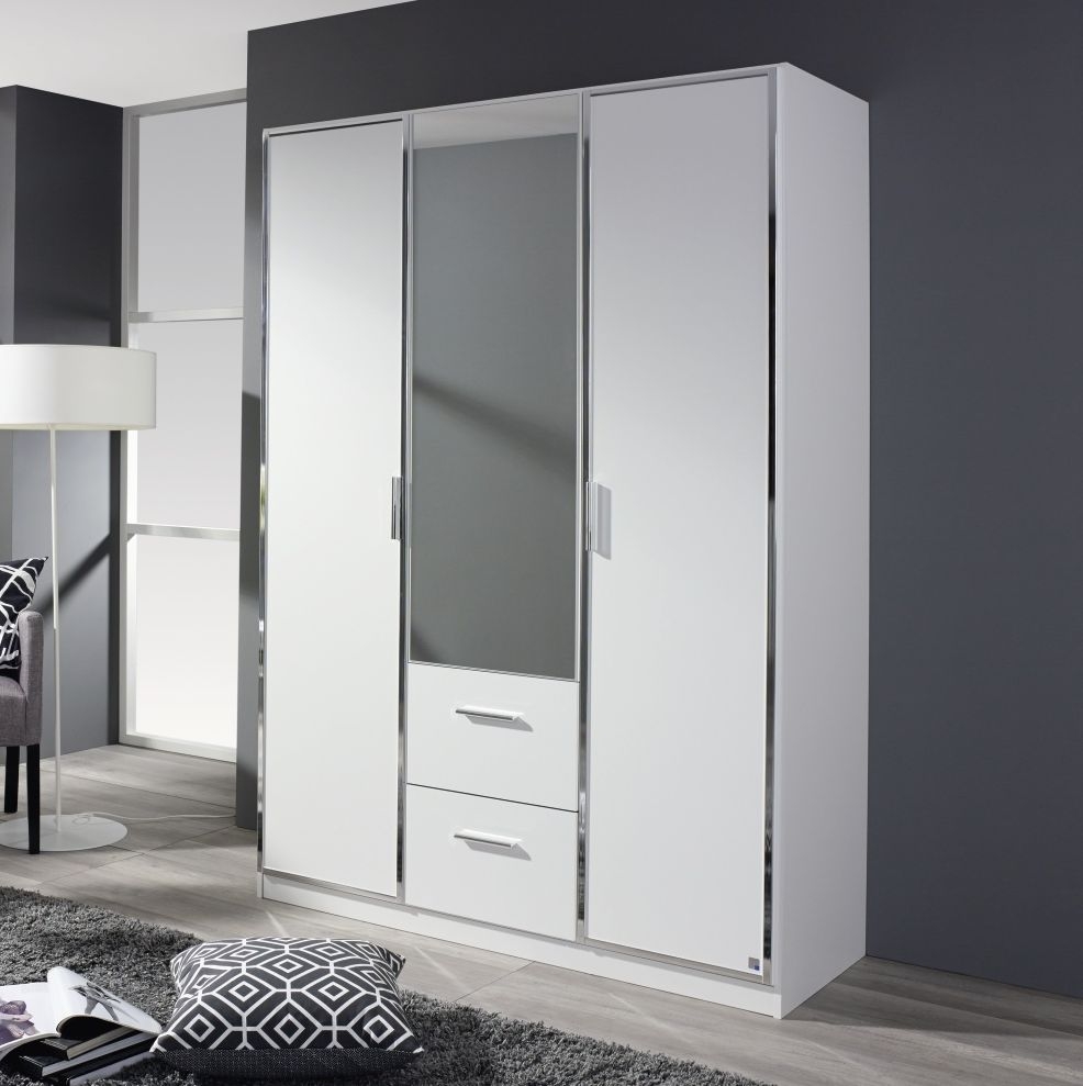 Rauch Marl Combi Wardrobe With Chrome Color Trims And Handle