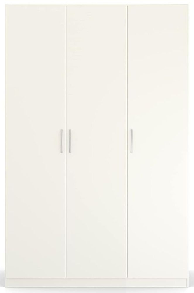 Rauch Quadraspin 3 Door White Wardrobe 136cm