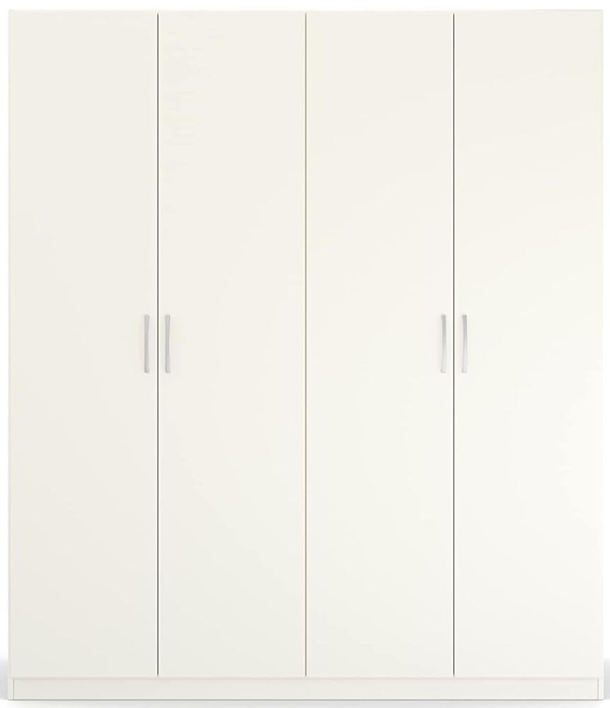 Rauch Quadraspin 4 Door White Wardrobe 181cm