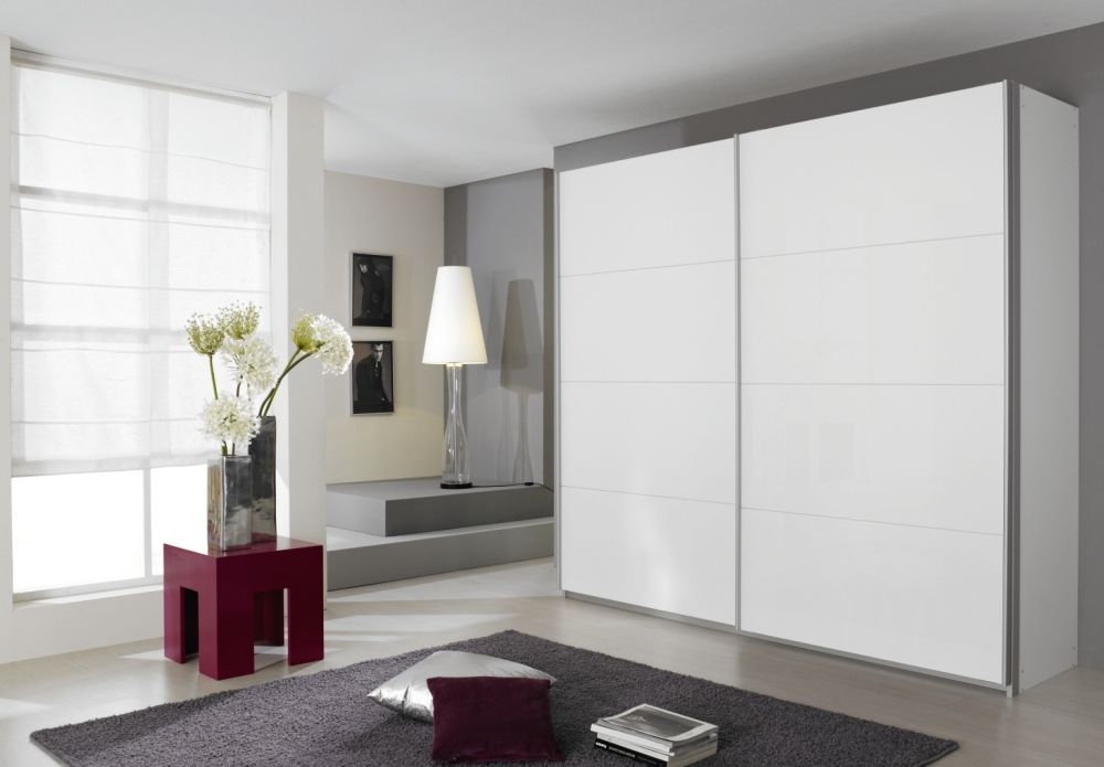 Rauch Quadra Sliding Wardrobe With Full Glass Front