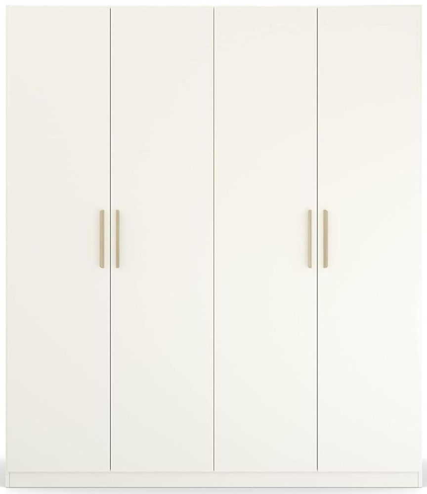 Rauch Skandi Quadraspin 4 Door White Wardrobe 181cm