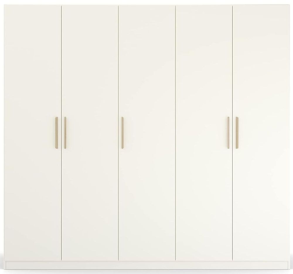 Rauch Skandi Quadraspin 5 Door White Wardrobe 226cm