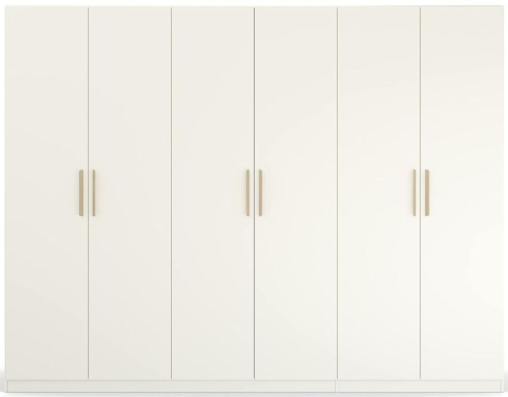 Rauch Skandi Quadraspin 6 Door White Wardrobe 271cm