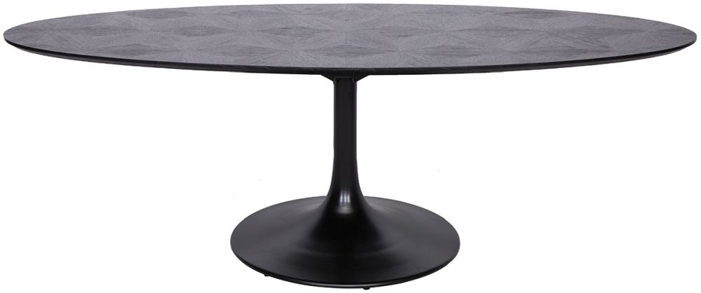 Blax Black Oak 230cm Oval Dining Table