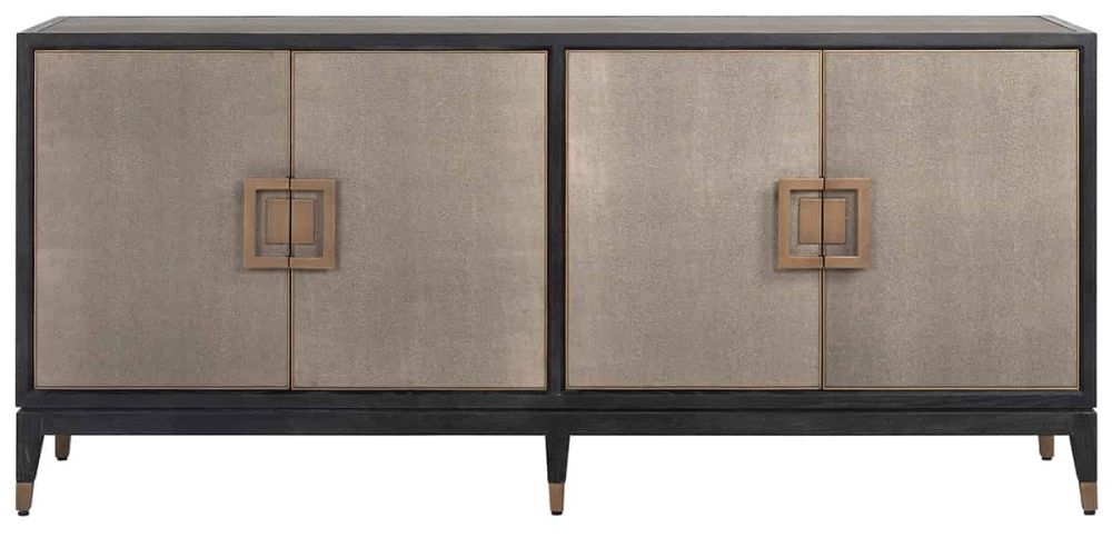 Bloomingville Shagreen Faux Leather 4 Door Sideboard