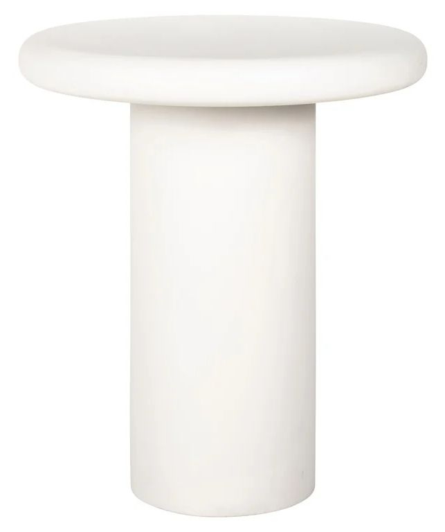 Bloomstone White Round Side Table
