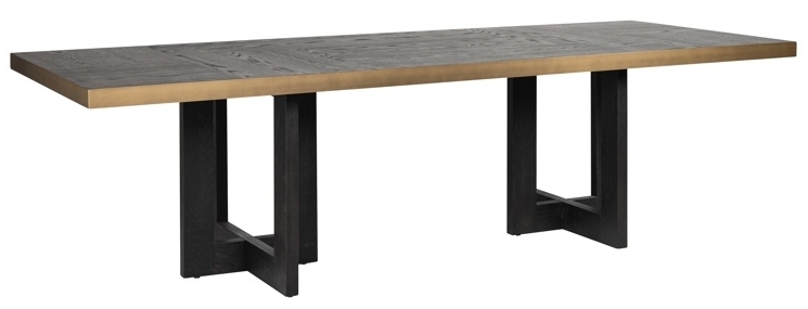 Cambon Dark Coffee Dining Table 280cm Seats 12 To 14 Diners Rectangular Top