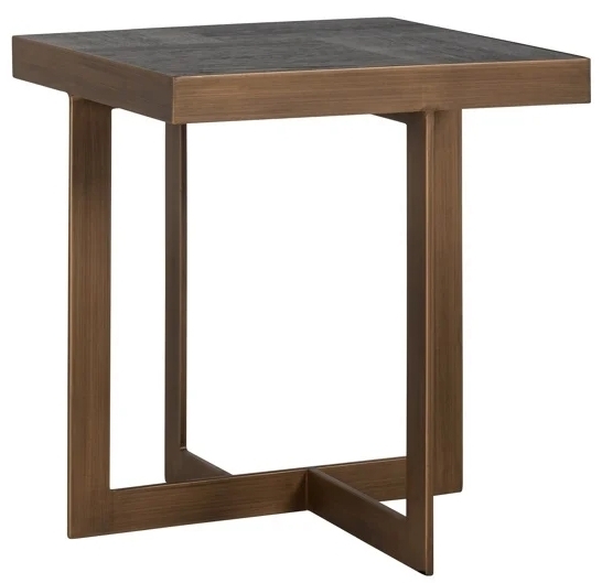 Cambon Dark Coffee Square Side Table