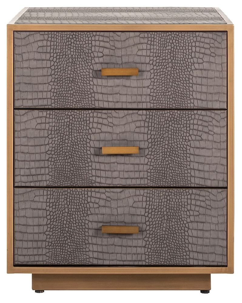 Classio Vegan Leather 3 Drawer Chest