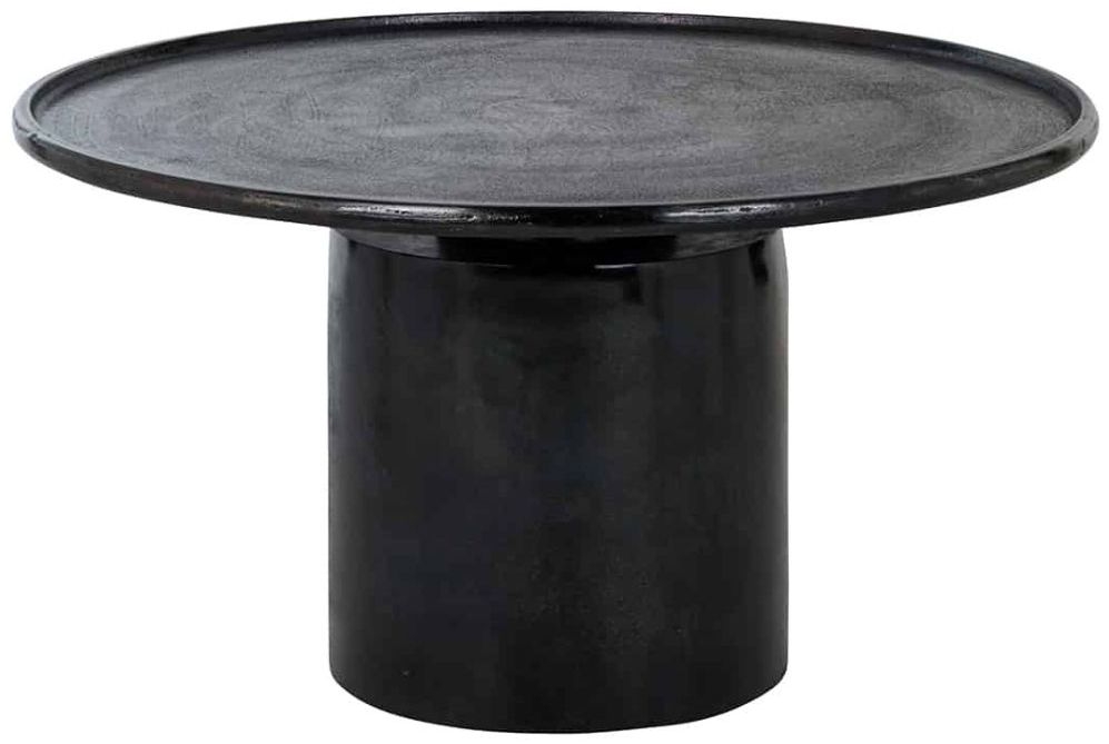 Griffin Black Round Coffee Table