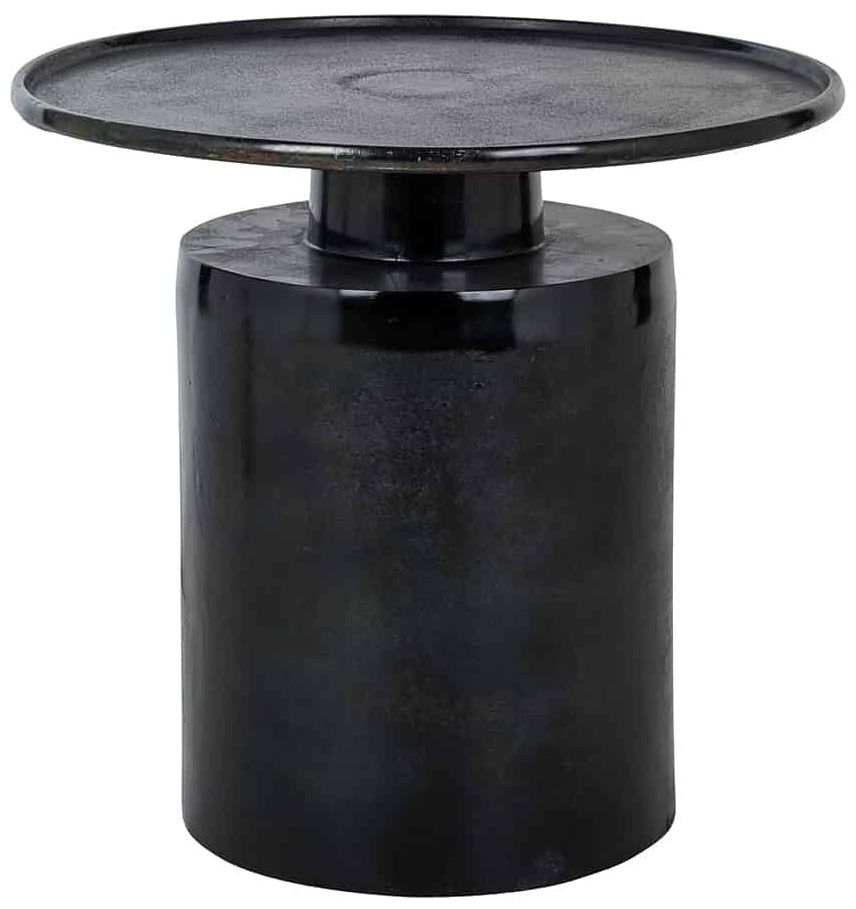Griffin Black Round Side Table