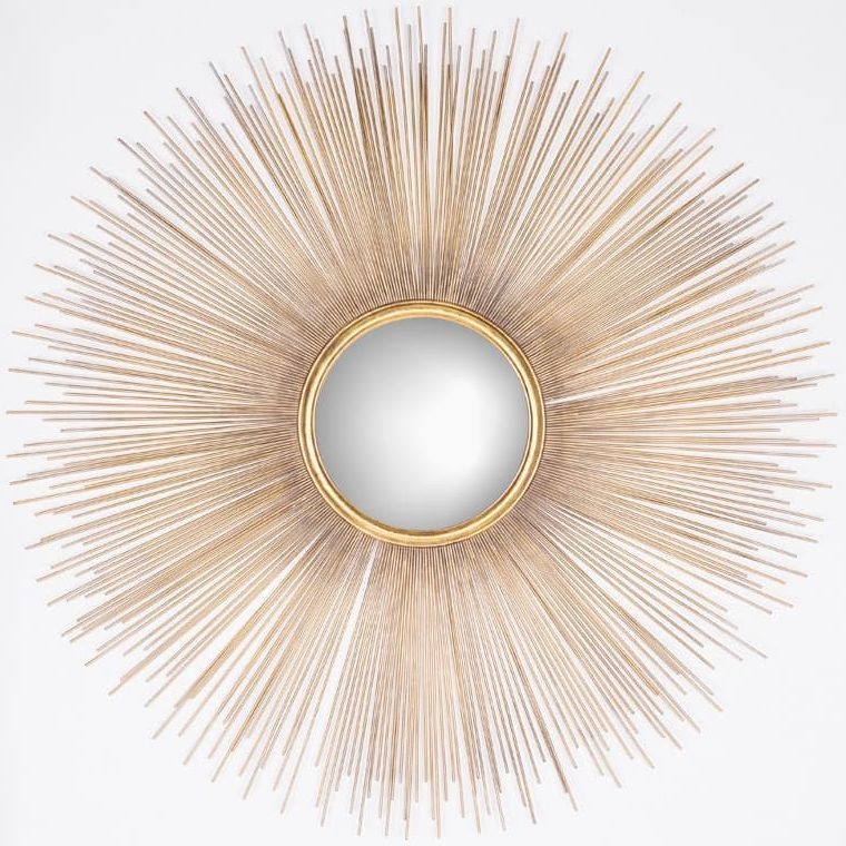 Cass Gold Round Mirror 90cm X 90cm