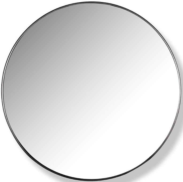 Jazzey Black Big Round Mirror 60cm X 60cm