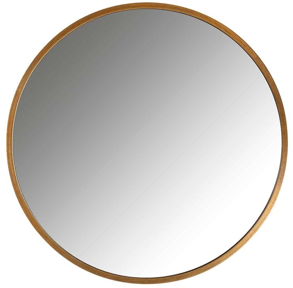 Maeron Gold Round Wall Mirror 70cm X 70cm