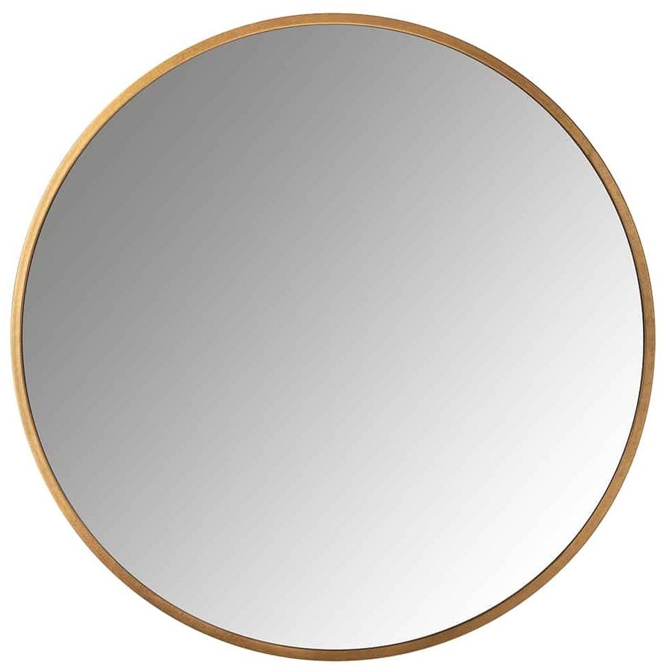 Maeron Gold Round Wall Mirror 90cm X 90cm