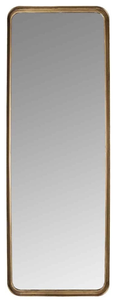 Carlo Brushed Gold Rectangular Mirror 425cm X 120cm