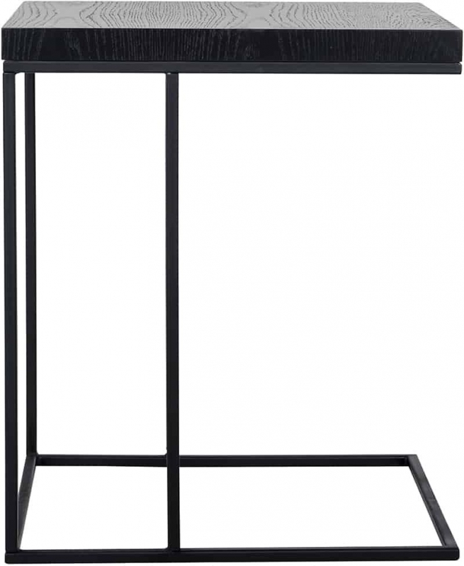 Oakura Black Oak Sofa Side Table