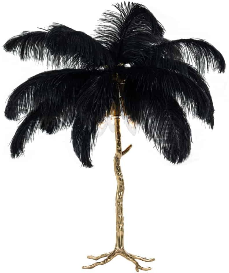 Upanova Black Table Lamp