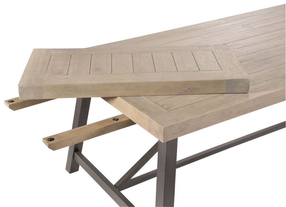 Lowry Industrial Reclaimed Extension Leaf For Dining Table