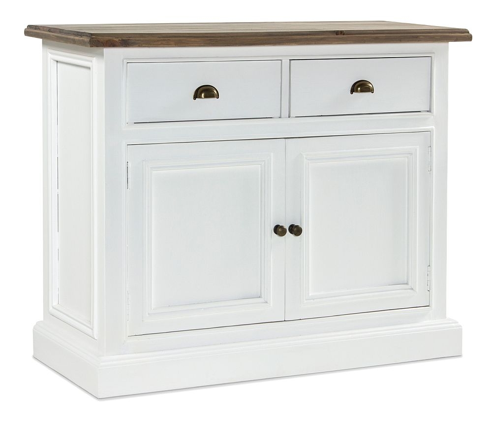 Lulworth Reclaimed White 2 Door 2 Drawer Sideboard