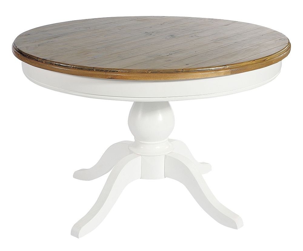 Lulworth Reclaimed White Round Dining Table