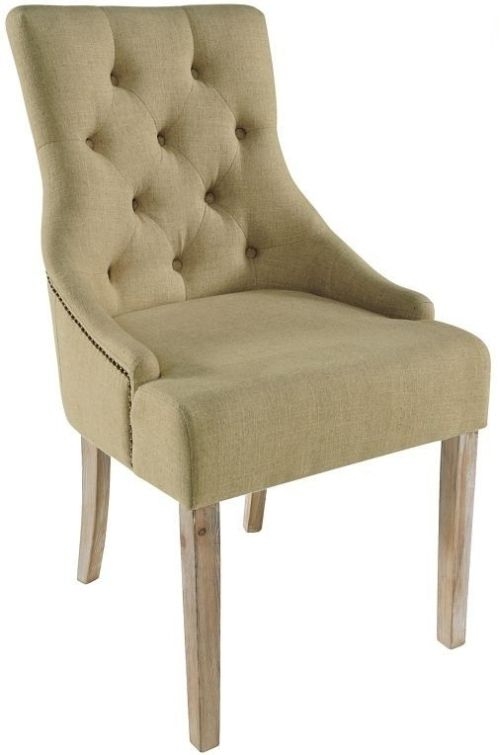 Stella Cream Fabric Dining Chair Pair Clearance Fss13384