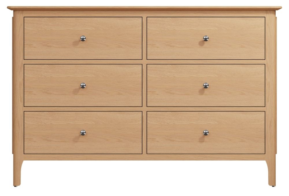 Appleby Oak 6 Drawer Chest