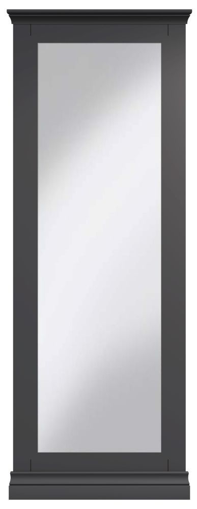 Chantilly Midnight Grey Painted Cheval Mirror