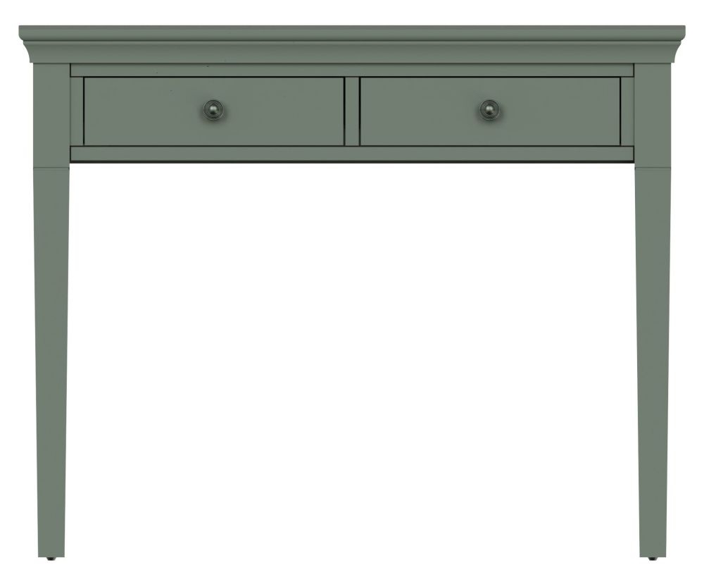 Chantilly Sage Green Painted 2 Drawer Dressing Table