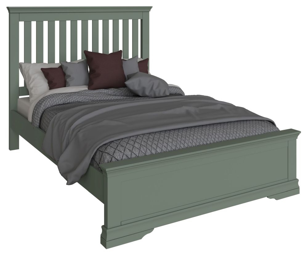 Chantilly Sage Green Painted 4ft 6in Double Bed