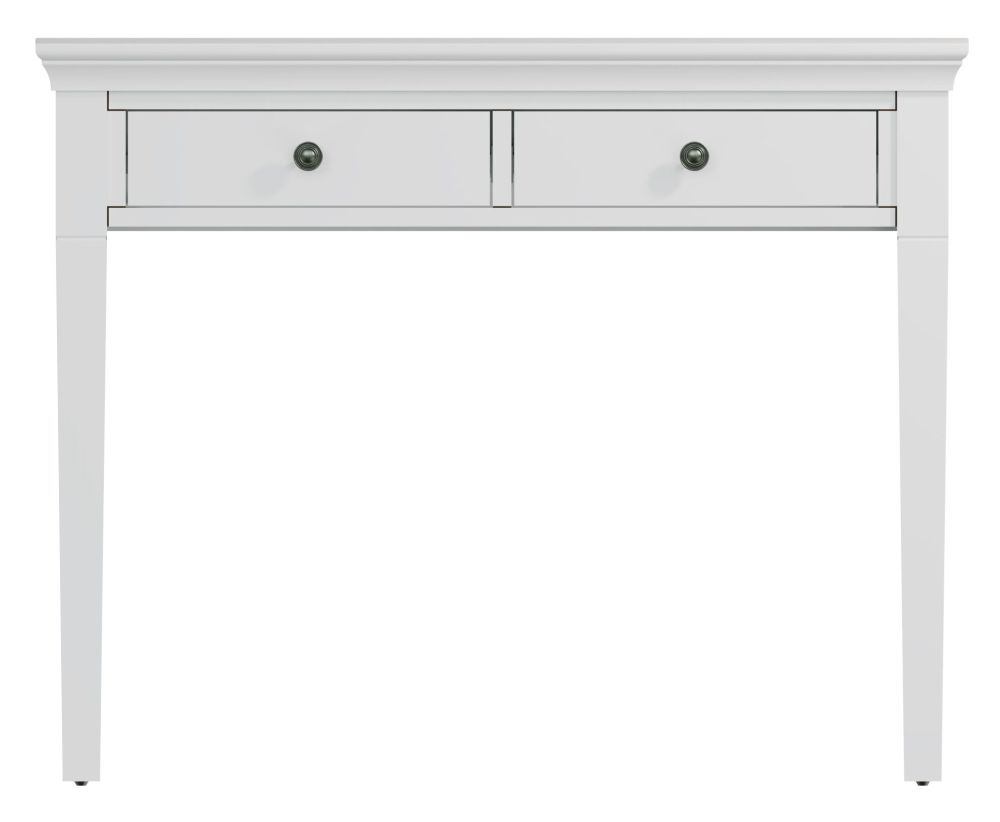 Chantilly White Painted 2 Drawer Dressing Table