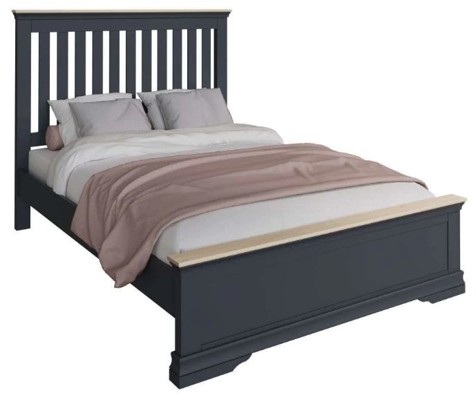 Margate Grey Painted 4ft 6in Double Bed