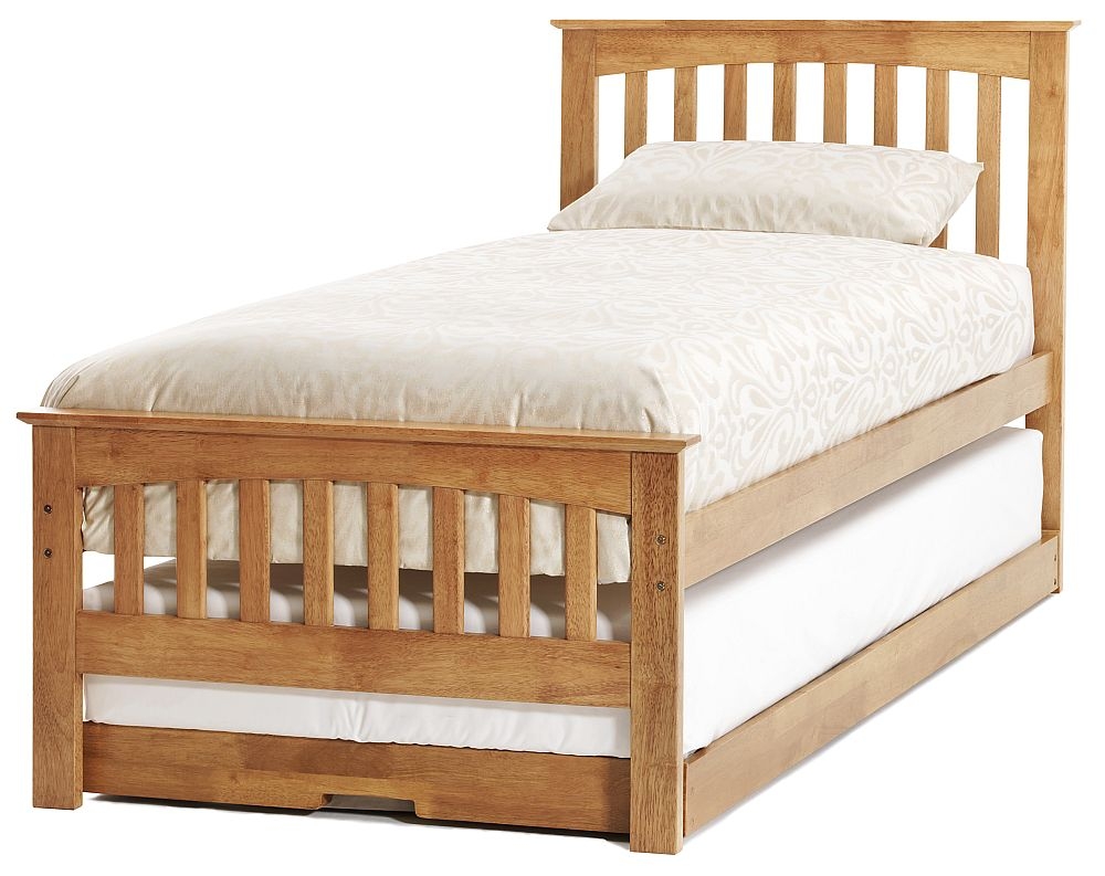 Serene Amelia Honey Oak Guest Bed