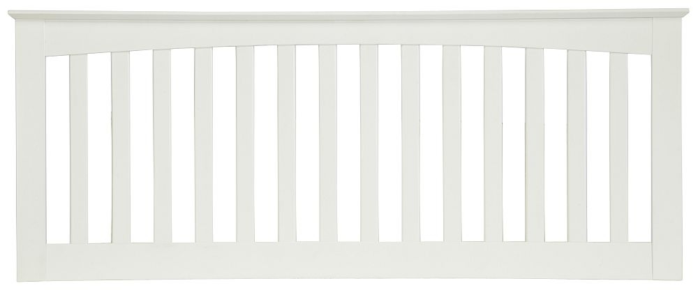 Serene Amelia Opal White Slatted Headboard