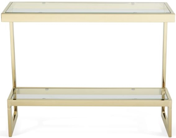 Serene Mera Console Table Glass And Gold