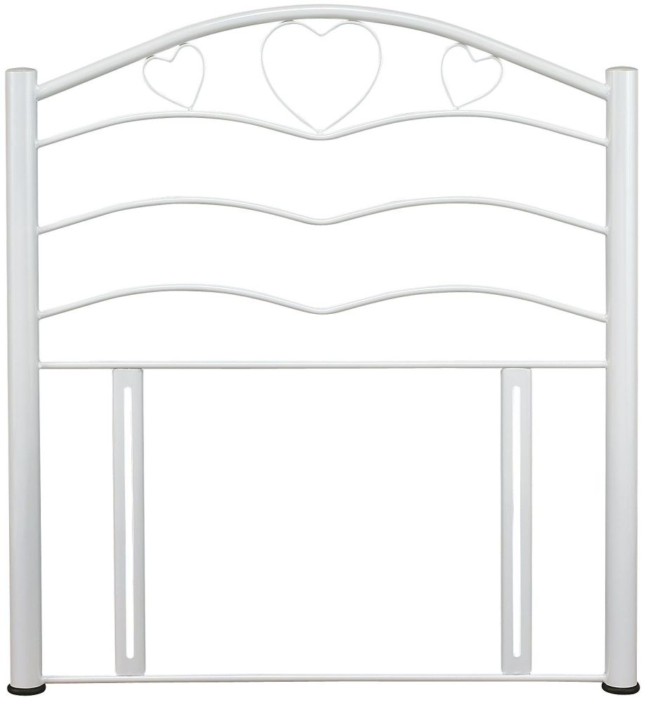 Serene Yasmin 3ft White Metal Headboard