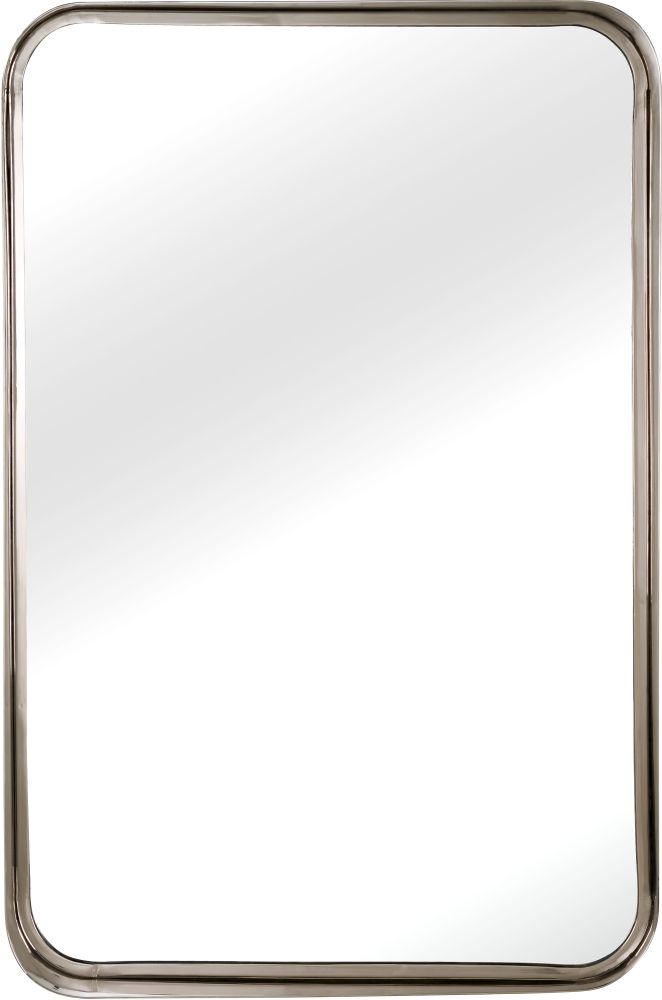 Serene Assam Nickel Rectangular Mirror 62cm X 91cm