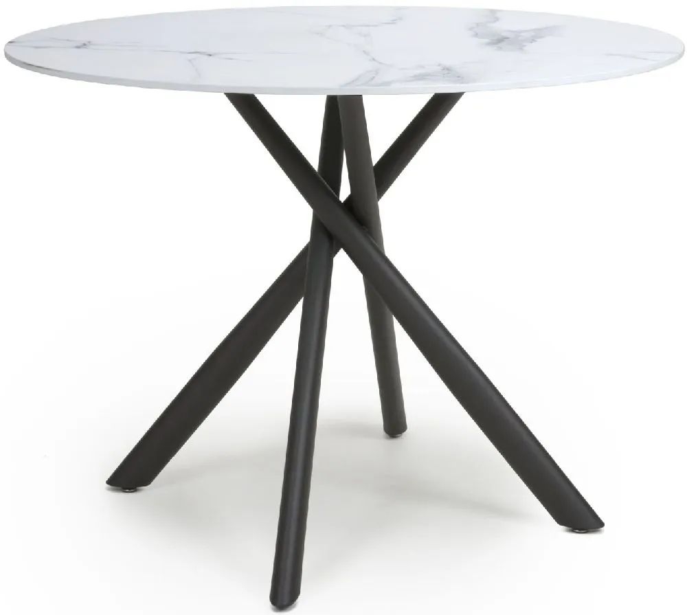 Avesta White Round Dining Table