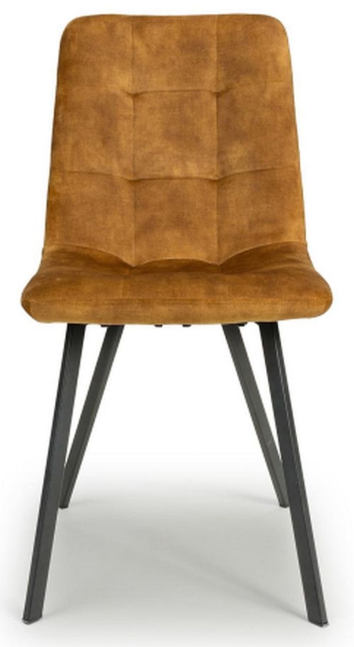 Cadiz Brushed Velvet Bronze Dining Chair Sold In Pairs