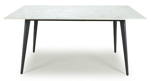 Ceres 16m White Sintered Stone Dining Table