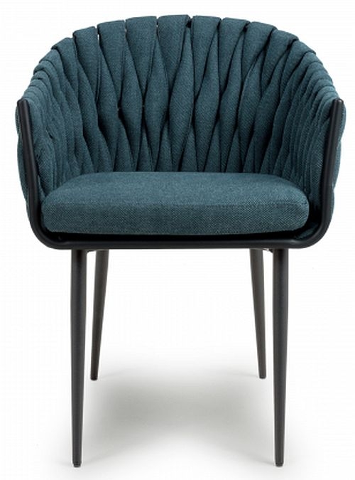 Pandora Braided Blue Dining Chair Sold In Pairs