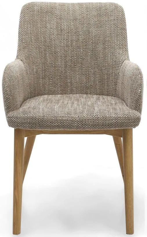 Sidcup Tweed Oatmeal Dining Chair Sold In Pairs