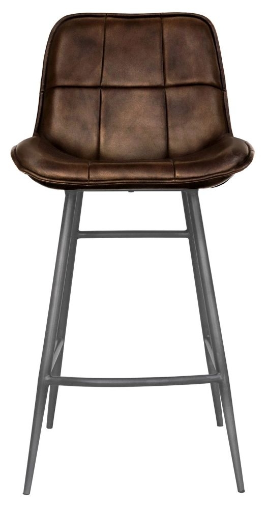 Irwin Brown Leather Barstool Sold In Pairs