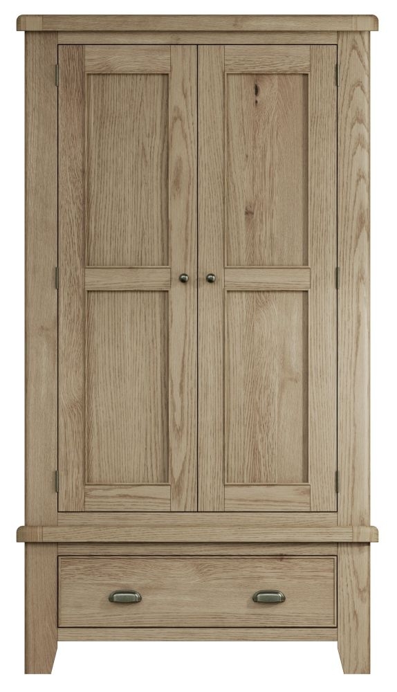 Hatton Oak 2 Door Wardrobe