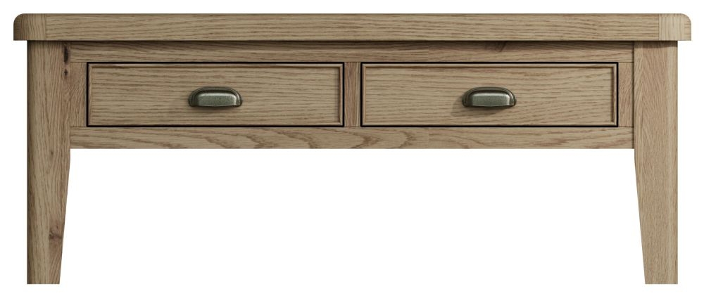 Hatton Oak 2 Drawer Coffee Table