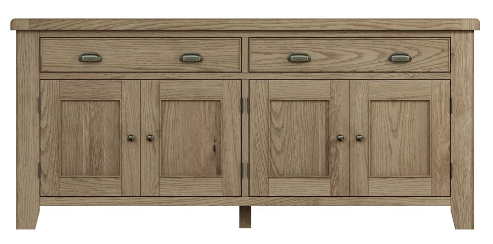 Hatton Oak 4 Door 2 Drawer Sideboard