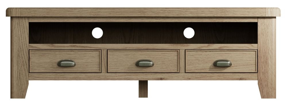 Hatton Oak Large Tv Unit