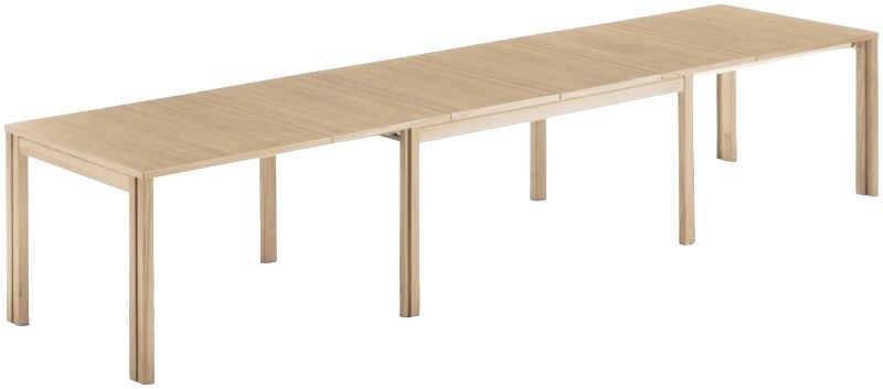 Skovby Sm23 6 To 14 Seater Solid Extending Dining Table