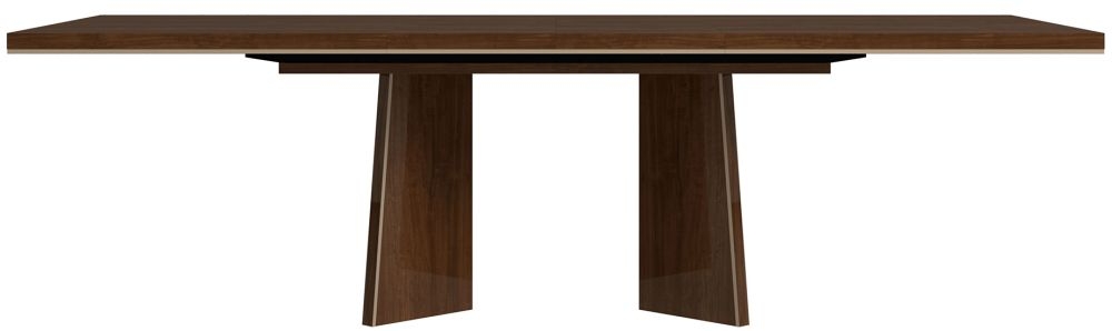 Status Eva Day Walnut Brown 180cm 270cm Italian Extending Dining Table